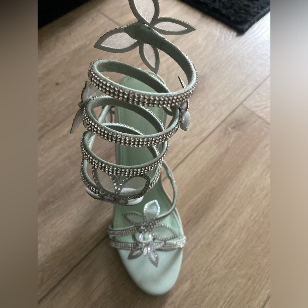 Fashionova Butterfly Wrap Around Heeled Sandal